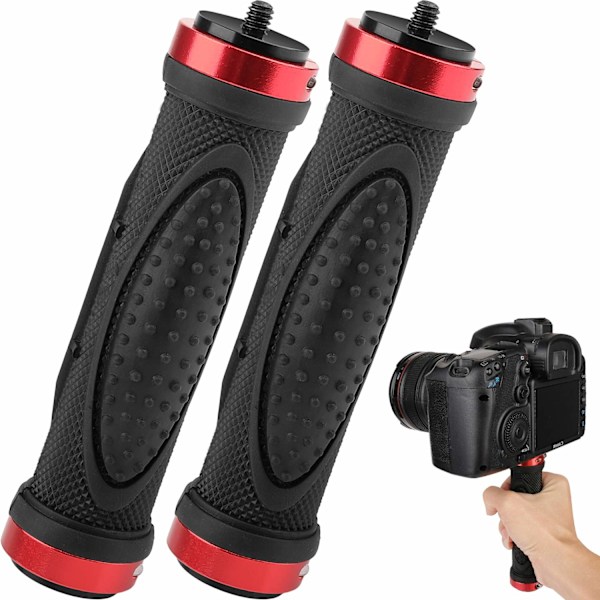 2-pack camera handle grip mount, 1/4'' camera stabilizer