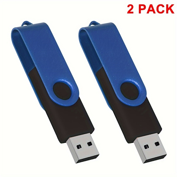 2-pack USB-minne USB 3.0 2.0 Flash-enhet i metall Pendrive Hög hastighet U-disk