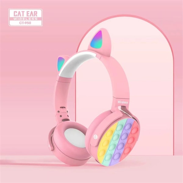 Trådlöst headset Pop it Fidget ROSA pink