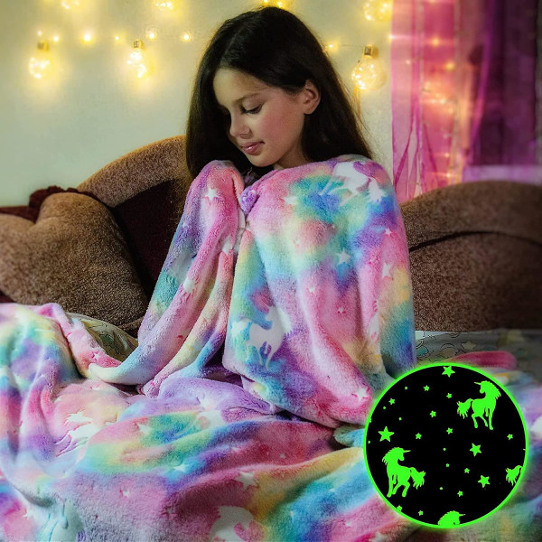 Glow In The Dark Throw blanket Luminous blanket