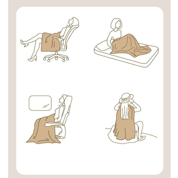 Myk plysseteppe til sofa 100x150 (gul)