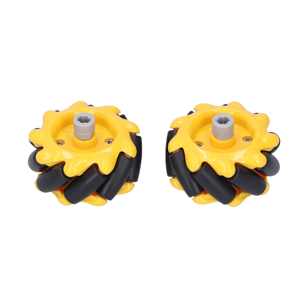 Mecanum-pyörän älykäs robottiauton osat ja lisävarusteet OmniDirectional DIY-lelukomponentit 48 mm (1 pari)