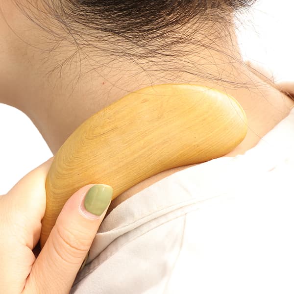 Gua Sha Træskraber Massageværktøj Dræning Meridian Helbredelse