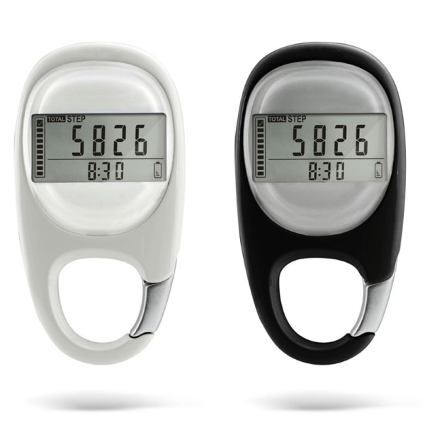 1 st exakt bärbar fitnesspedometer - Spåra steg, avstånd och förbrända kalorier Black