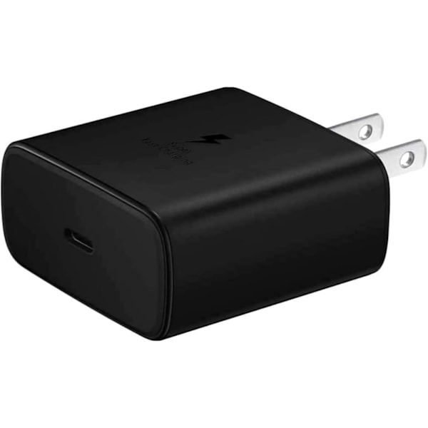 Samsungin virallinen 45W USB-C Super Fast -laturi seinään (musta)