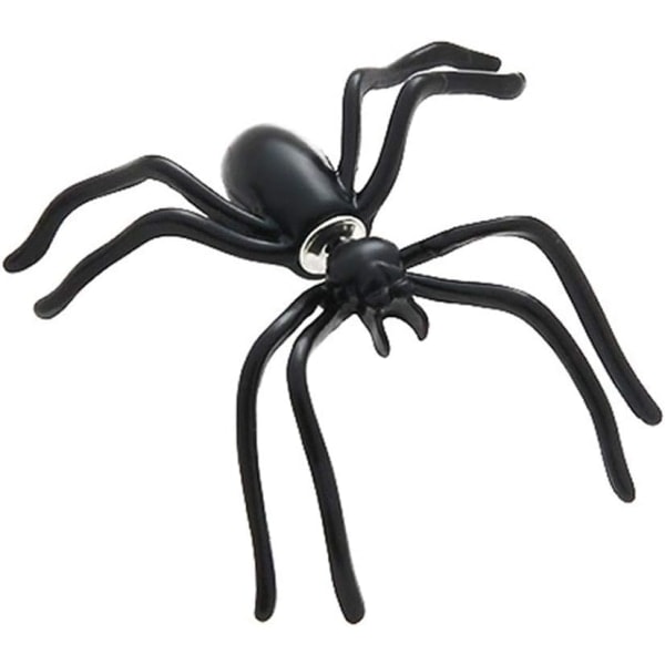 IC Punk Stud Ørering - Cool Sort Edderkop / Sort Edderkop -Halloween
