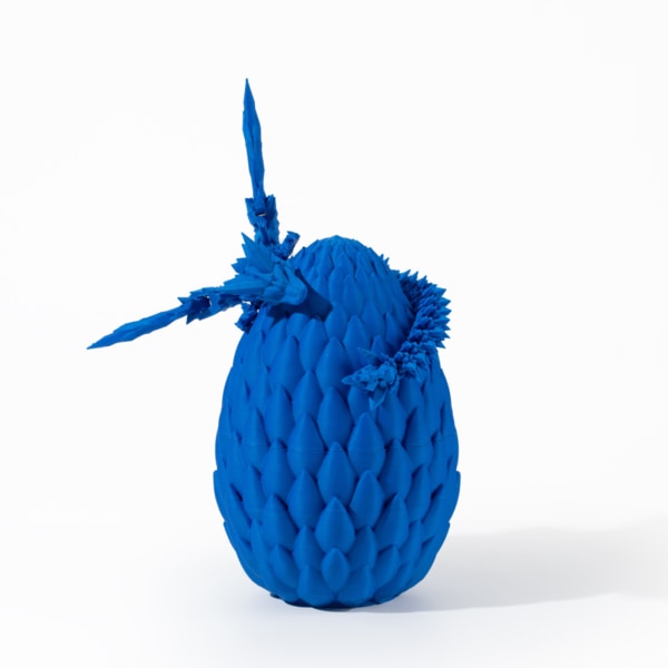 3D-tryckt flygande drakeägg set prydnad charmig mode dekorativ modell för pojke flicka kvinnor män Blue