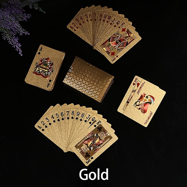 1 st Vattentät Plast Poker Spelkort PET Bordspel Halloween/Thanksgiving Day/Jul Blue&Silver