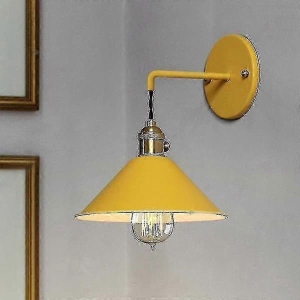 Fargerik nordisk Macaron LED vegglampe for soverom studie 16W light grey