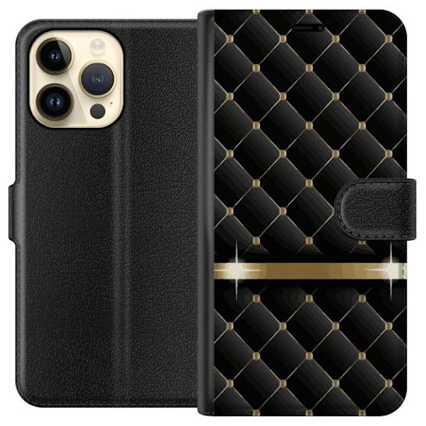 Apple iPhone 15 Pro Max Pungetui Etui Luksus Sort Wallet case