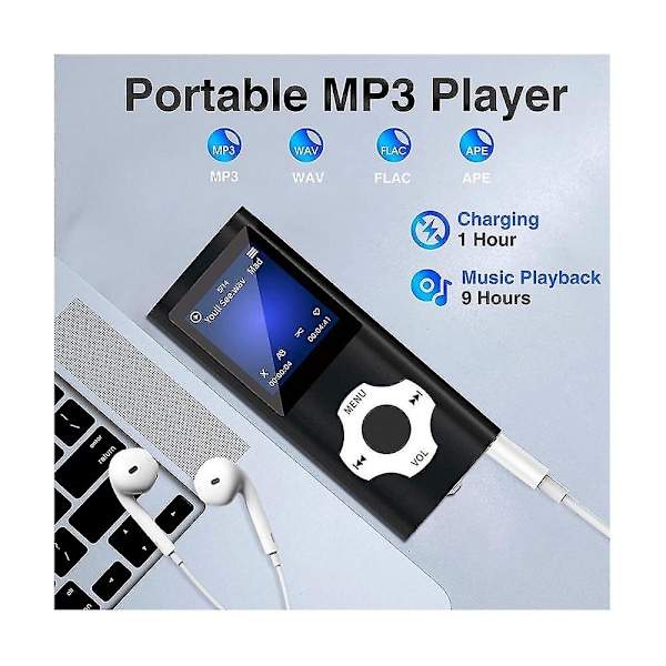 Bluetooth 5.0 MP3-soitin, kannettava HiFi-musiikkisoitin / Video- / Kuvienkatseluohjelma / E-kirjanlukija (b null null none