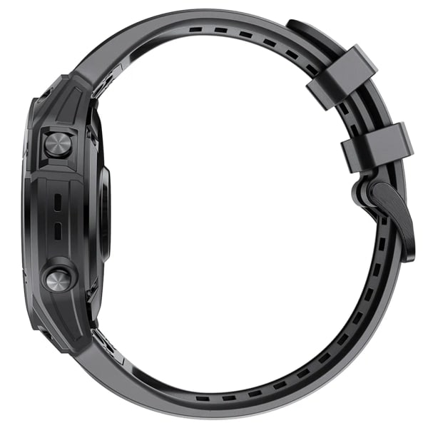 20MM Rem til håndled i silikone med hurtigspænde til Garmin Fenix ​​7S/6S/6S Pro/5S/5S Plus/Descent Mk2S ur (sort) Sort