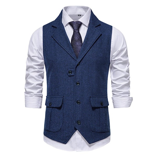 Herre jakkesæt vest, formel vest tweed initial vest