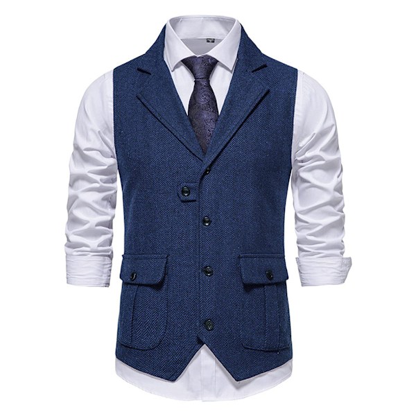 Men's suit waistcoat, formal waistcoat tweed initial waistcoat