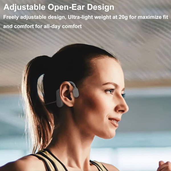 Bone Conduction Vandtætte Sports Hovedtelefoner til Løb (Sort)