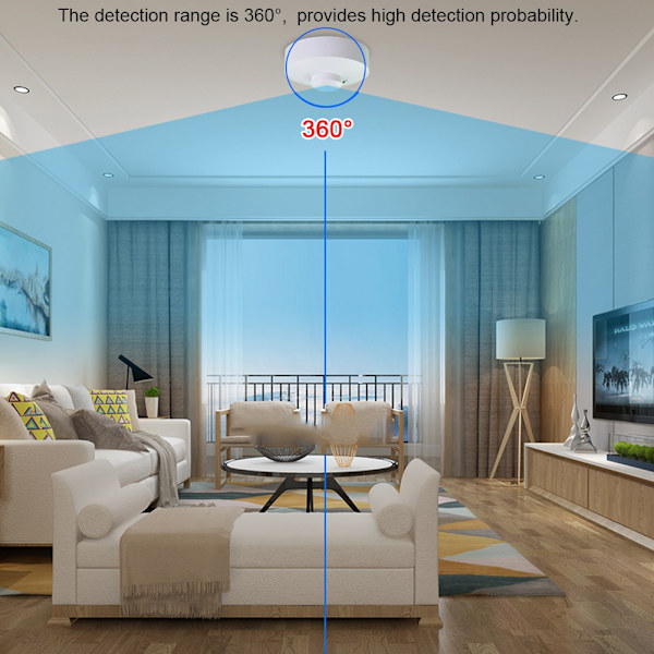 360° matalan jännitteen mikroaaltoradartunnistinvalaisin Liiketunnistin Liiketunnistin DC 12-24V