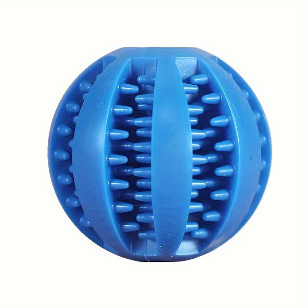 1PC Hundboll Leksaker För Små Hundar Interaktiv Elasticitet Valp Tugga Leksak Tand Rengöring Gummi Blue 2.76inch
