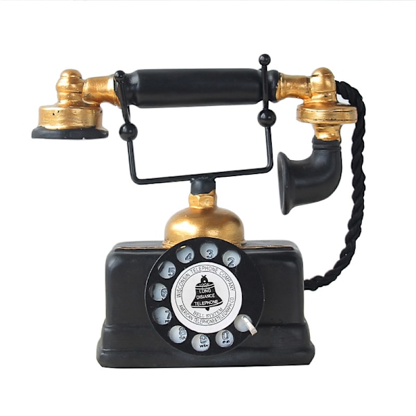 Pyörivällä valintakiekolla varustetut puhelimet Klassinen vanha tyyli Retro lankapuhelin Pöytäpuhelin Vintage kotiin toimistoon kouluun