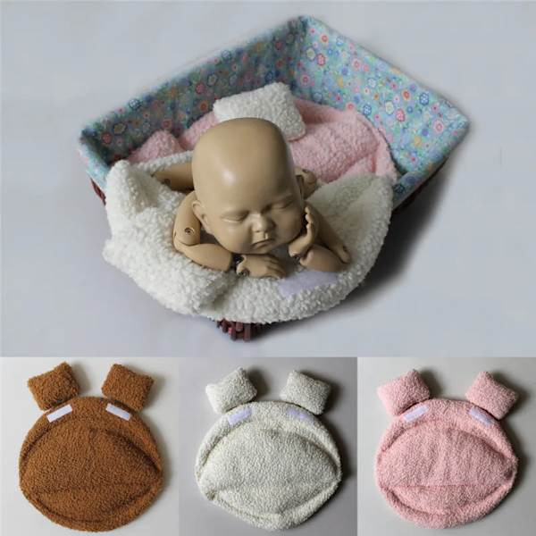 Nyfødt baby for babyfotografering rekvisitter hvit