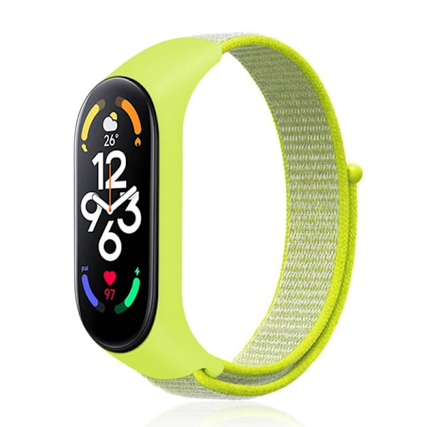Nylon Mi band 4 5 6 hihna, vaihdettava pehmeä säädettävä ranneke Pulsera correa Xiaomi Mi band 3 4 5 6 7 rannekoru Vaaleankeltainen 21 Light yellow 21 Mi Band 3 4 5 6 7
