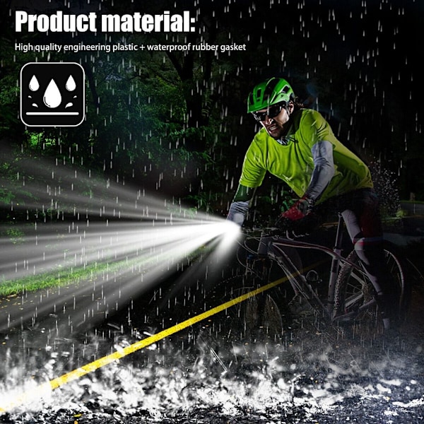 2 kpl LED-pyörävalot, takavalo etu- ja takalampun