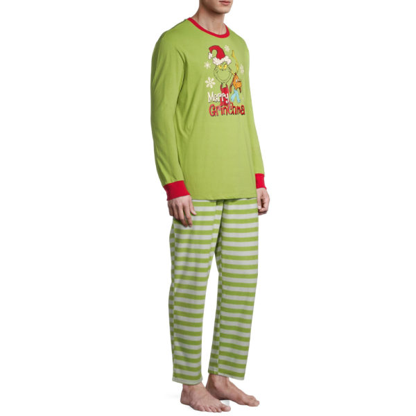 Grinchen julefamiliens pysjamassett nattøy loungewear pappa Dad 2XL