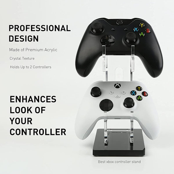 Universell dubbelkontrollhållare för Xbox ONE Switch Controller Stand Speltillbehör Bygg spel fästningar