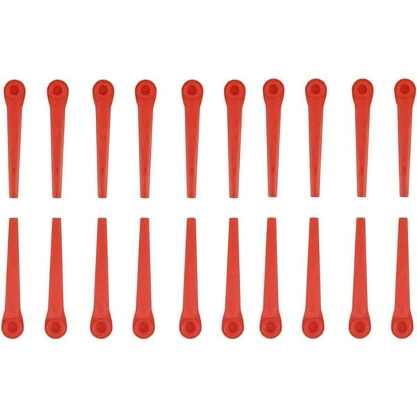 100 plastblader for Gardena gresstrimmere, erstatningsblader for Gardena gresstrimmere og batteridrevne gresstrimmere