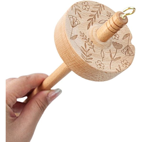 Drop Spindle, Garn Drop Spindle Top Hvirvel Spin Træ Håndspinding Uld Starter Spin