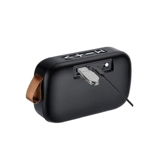 Bärbar Bluetooth-högtalare 360° Chockerande Surroundljud 4 Spelläge IPX7 för Utomhuscamping Grå