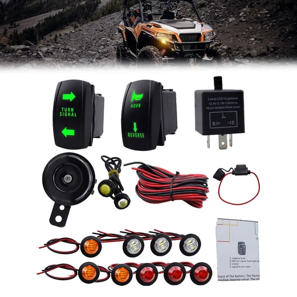 Universal ATV UTV Blinklys Kit Komplet Blinklys Kit Plug & Play