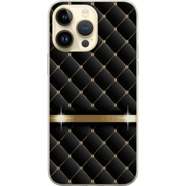 Apple iPhone 15 Pro Max läpinäkyvä kotelo Luxury Black Transparent cover