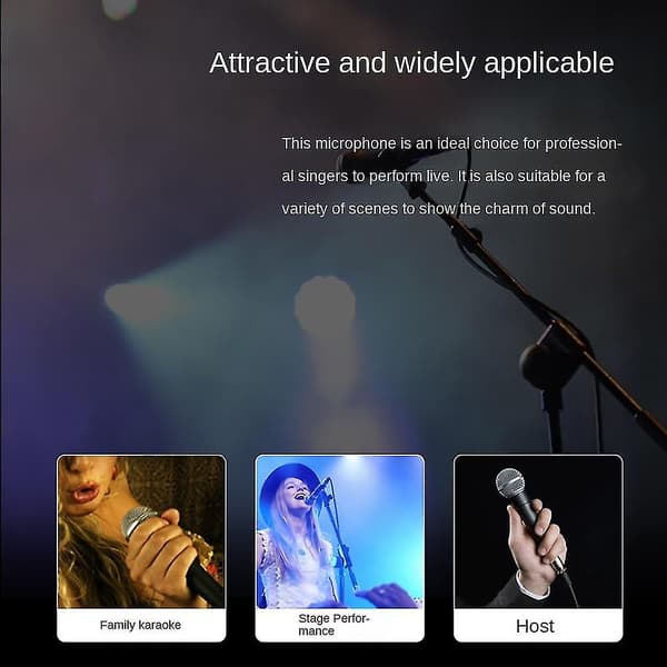 Shure Sm58 Vokal Dynamisk Kablet Mikrofon (med Bryter) -q