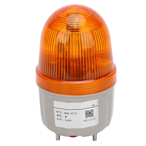 BERM Nødsignaleringslys ABS LED Lydalarm til fabrikker BEM-2071J DC24V 5W Gul