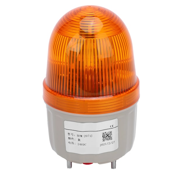 BERM Nødvarsellys ABS LED Lydalarm for fabrikker BEM-2071J DC24V 5W Gul