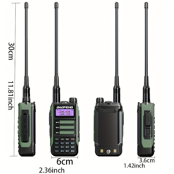 2023 Ny Vattentät Walkie Talkie BF UV-16 Pro Mate Radio Ham Cb Radio Hög Effekt Lång Distans