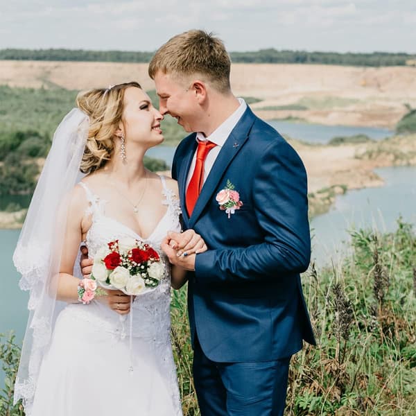 Håndlavet Kunstig Corsage Sæt med Rose Blomster til Håndleddet