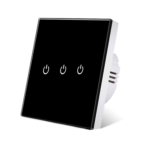 EU Stik Touch Switch Panel Lys Sensor Knap Kontakter 1 2 3 Gang Udskiftning Touch Hotel Lampe Controller Plastik