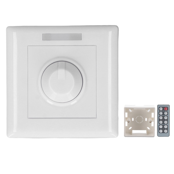 DC12-24V Ljusstyrning Dimmer Vred Fjärrkontroll Steglös Ljusstyrka Justering Intelligent Dimring Kontroll