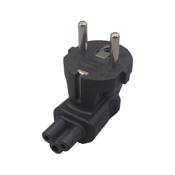 EU til IEC320 C5 strøm, EU han til IEC320 C5 hun AC-stik, EU(4,8mm) 2-ben til PDU/UPS konverteringsstik, 10A 250V