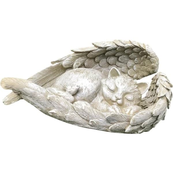 Dyrefigur katteengelstatue gravpynt grav (BT)