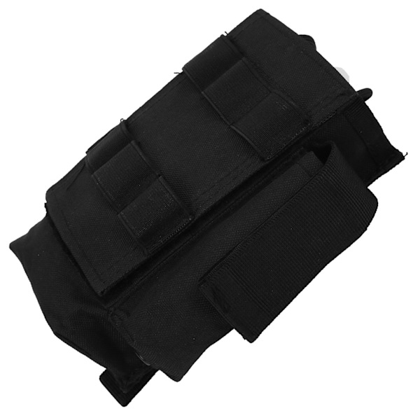 Molle Radio Pocket Mini Radio Holder Bag Vanntett Walkie Talkie Holster med Sidelommer Svart