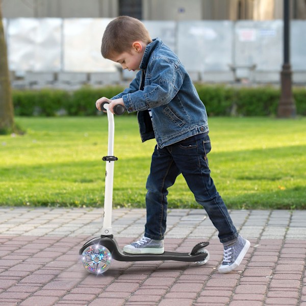TRINGO trehjulet balance scooter, 3-8 år - sort + lysende LED hjul[qb] Black