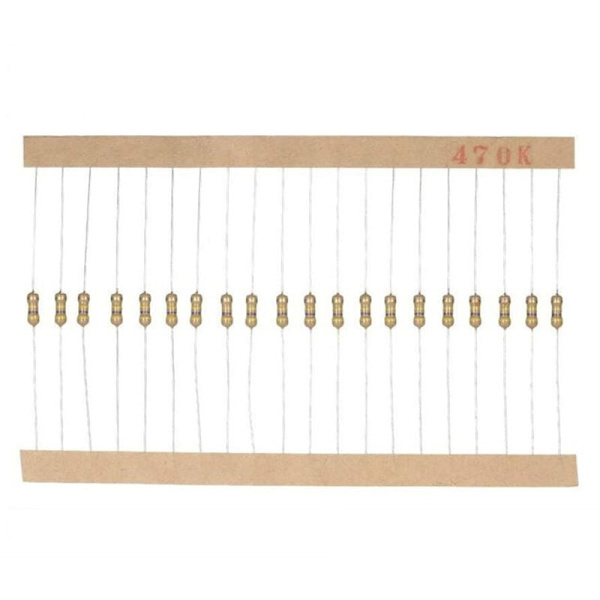 1500 stk. 75 kulstoffilm modstand 1/4W 5% 1R~10M plugbare modstandselement pakke