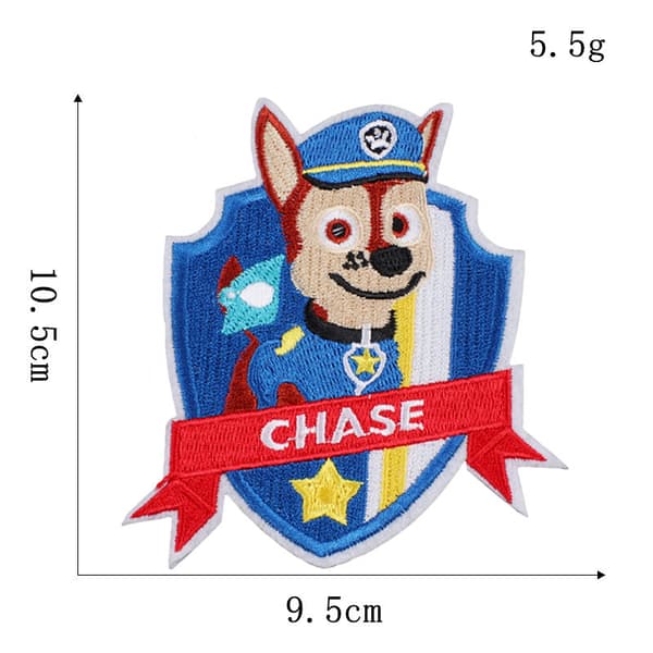 15 st Paw Patrol anime broderad patch hundsköld barn