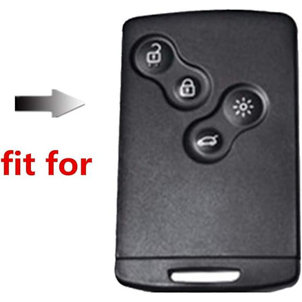 Rött gäller för läder bilnyckel fodral Cover för Renault Clio Scenic Mgane Duster Sandero Captur Twingo Koleos 4-knappars fjärrkontroll
