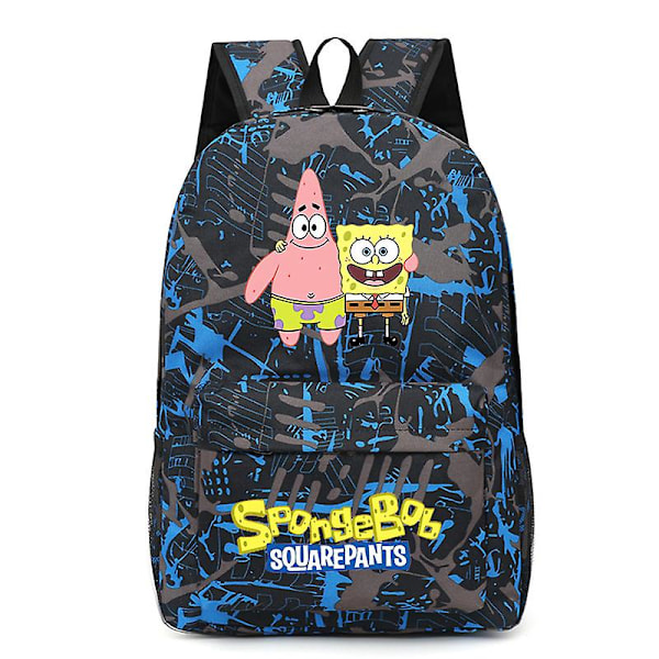 Spongebob Ny Ryggsekk Kawaii Tegneserie Mote Skoleveske Anime Veske Oxford Stoff Barn Ryggsekker Trendy Student Vesker Gaver F
