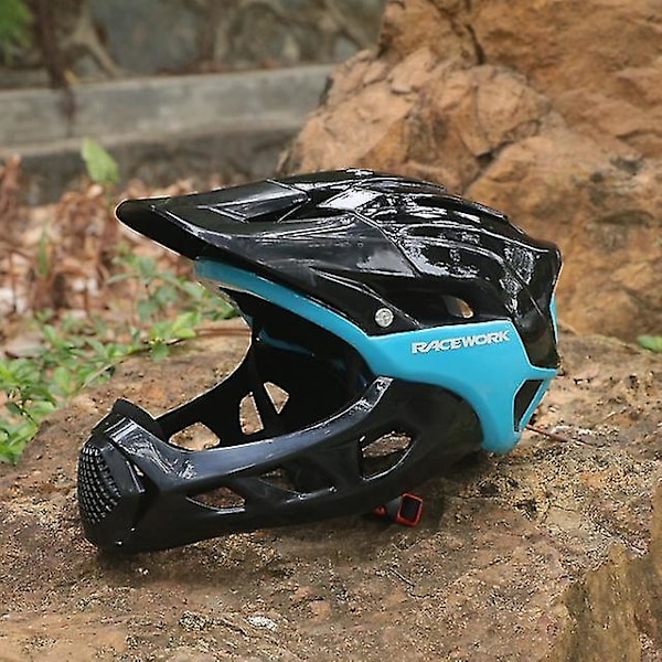 Specialized Cykelhjälm Helhjälm Mountainbike Landsvägscykel Sporthatt För Män Liten Storlek 58-62cm[qb] Black blue