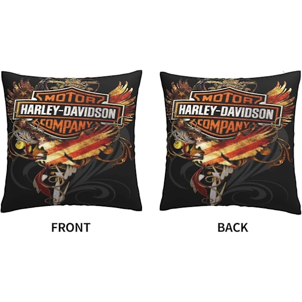 Kuddfodral Harley Davidson Varm och mjukt överdrag för dekorativa örngott i soffa säng utomhuskudde