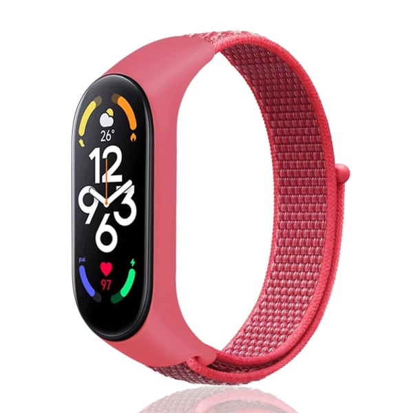 Nylon Mi Band 4 5 6 Rem tilbehør Blød justerbar Rem Pulsera correa Til Xiaomi Mi Band 3 4 5 6 7 Armbånd Hibiscus 29 Hibiscus 29 Mi Band 3 4 5 6 7